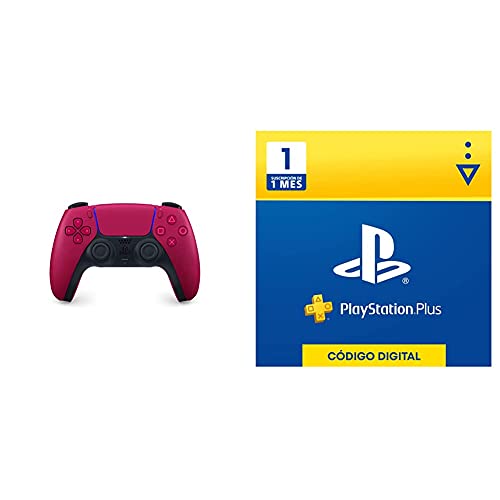PlayStation 5 Mando inalámbrico DualSense Cosmic Red Exclusivo para PS5 + Sony Plus Suscripción 1 Mes | PS5/PS4/PS3 | Código de descarga PSN Cuenta española