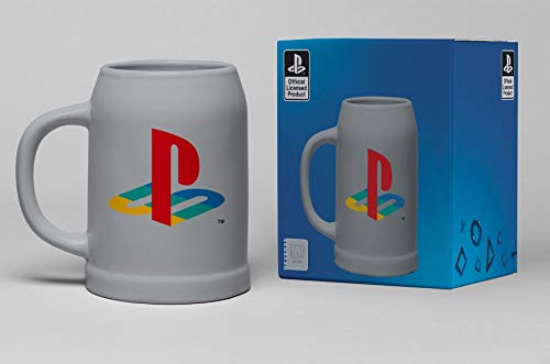 Playstation Jarra de cerveza, unisex, multicolor, de cerámica, para fans de los fanáticos, gaming, retro