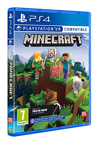 Playstation- Minecraft Starter Col (Compatible VR)-PS4 No Aplica Videojuegos, Multicolor (Sony VJGPS4SON21703792)