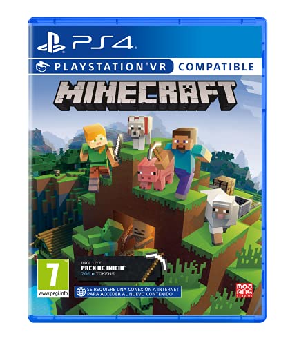 Playstation- Minecraft Starter Col (Compatible VR)-PS4 No Aplica Videojuegos, Multicolor (Sony VJGPS4SON21703792)