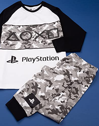 Playstation Pijamas Boys Game Camo PJs Opciones largas o Cortas 11-12 años