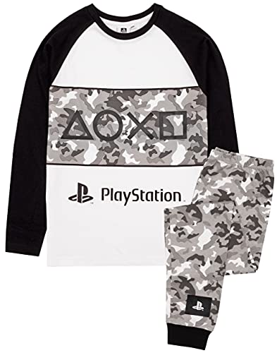 Playstation Pijamas Boys Game Camo PJs Opciones largas o Cortas 11-12 años