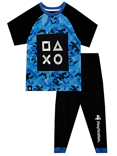 Playstation Pijamas para Niños Azul 7-8 Años
