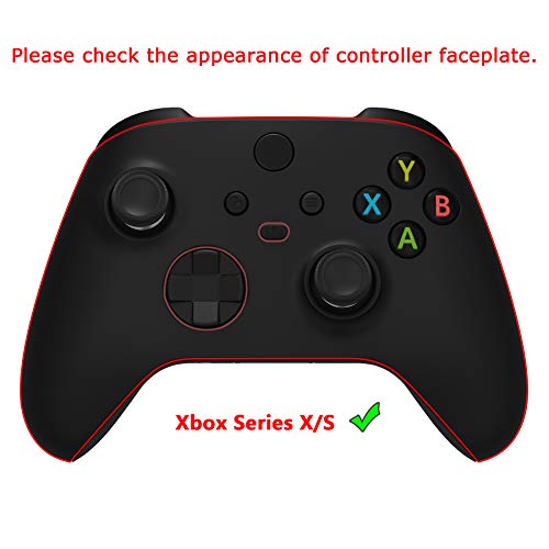 PlayVital Pure Series Funda de Silicona Antideslizante para Control Xbox Series X, Carcasa de Goma Protector Tacto Suave para Mando Xbox Series S con Negro Tapas de Joysticks - Oscuro Verde
