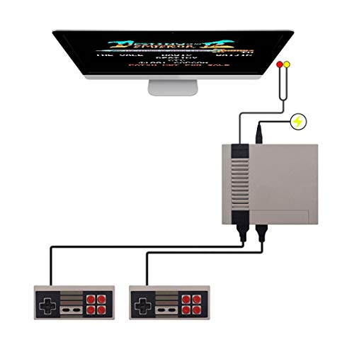 Plug & Play Family Mini Consola de Juegos clásica con 500 Videojuego de TV（ Cable AV）