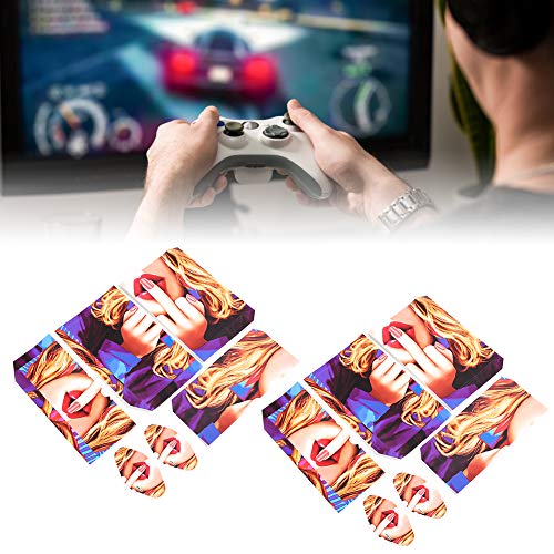 Plyisty Pegatina Protectora PS4, Pegatina Protectora de Piel Sexy Girl de Cuerpo Completo, 8 x para PS4 Host Sticker, 4 x Gamapad Sticker, para Sony PS4 Console Controller.