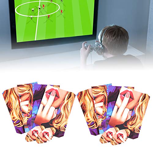 Plyisty Pegatina Protectora PS4, Pegatina Protectora de Piel Sexy Girl de Cuerpo Completo, 8 x para PS4 Host Sticker, 4 x Gamapad Sticker, para Sony PS4 Console Controller.