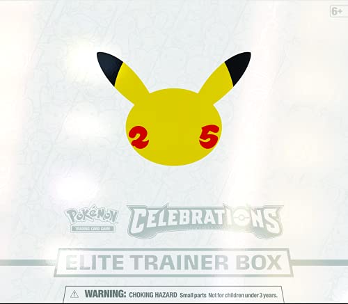 Pokémon Celebrations - Caja de Entrenador élite, Juego de Cartas para 2 Jugadores a Partir de 6 años, más de 10 Minutos de Tiempo de Juego
