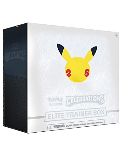 Pokémon Celebrations - Caja de Entrenador élite, Juego de Cartas para 2 Jugadores a Partir de 6 años, más de 10 Minutos de Tiempo de Juego