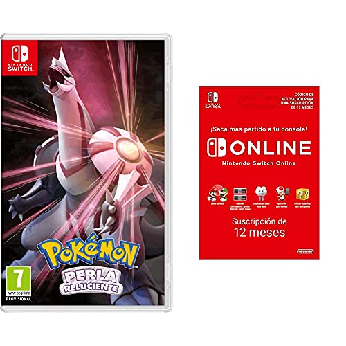 Pokemon Perla Reluciente + Switch Online - 12 Meses | Nintendo Switch - Código de descarga