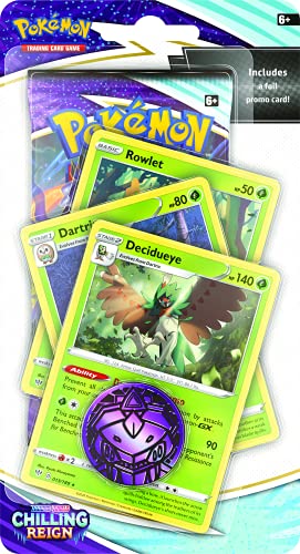 Pokémon | Sword & Shield 6 Chilling Reign Premium Blister (Uno al azar) | Juego de cartas | Edades 6+ | 2 jugadores | Más de 10 minutos de tiempo de juego Pokémon | Sword & Shield 6 Chilling Reign Premium Blister (Uno al azar) | Juego de cartas | Edades 6+ | 2 jugadores | Más de 10 minutos de tiempo de juego