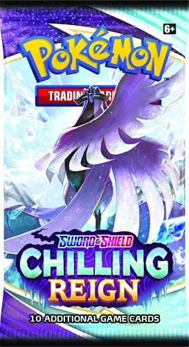 Pokémon | Sword & Shield 6 Chilling Reign Premium Blister (Uno al azar) | Juego de cartas | Edades 6+ | 2 jugadores | Más de 10 minutos de tiempo de juego