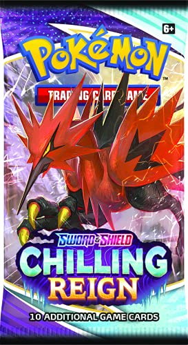 Pokémon | Sword & Shield 6 Chilling Reign Premium Blister (Uno al azar) | Juego de cartas | Edades 6+ | 2 jugadores | Más de 10 minutos de tiempo de juego