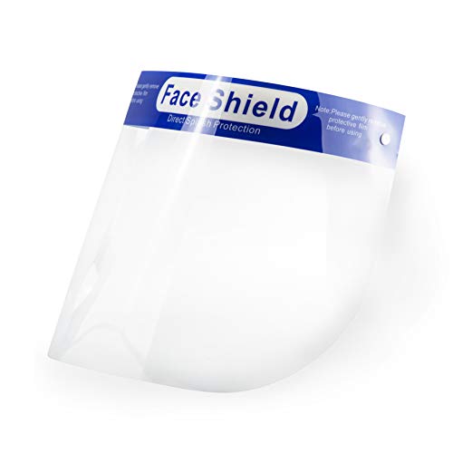 POPP® Pantalla doble Protección Facial Transparente antivaho reutilizables, pack 5PCS 10 PCS 20 PCS 30PCS 50PCS 100 PCS ajustable al rostro completo material PE-188um (Pack 50 PCS)