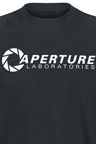 Portal 2 T-Shirt Aperture Labs, Black, Size Xl [Importación Alemana]