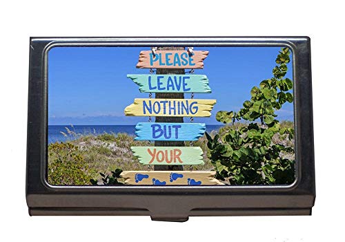 Portatarjetas profesional, colorido colorido, portatarjetas de acero inoxidable (plata 0321)