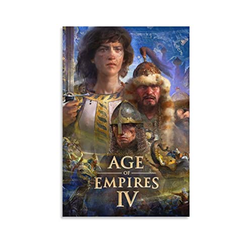 Póster de 4 fundas de juego de Age Of Empires, 40 x 60 cm