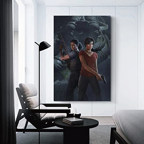 Póster de arte de anime de Uncharted The Lost Legacy Game Cool Art y arte de pared con impresión moderna de 40 x 60 cm