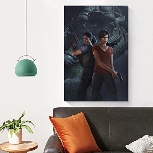 Póster de arte de anime de Uncharted The Lost Legacy Game Cool Art y arte de pared con impresión moderna de 40 x 60 cm