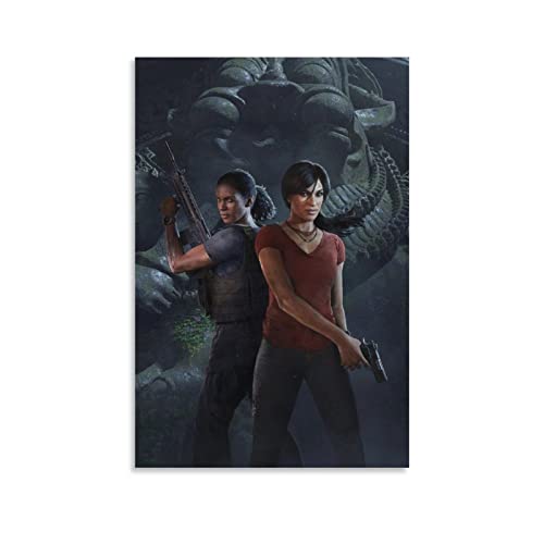 Póster de arte de anime de Uncharted The Lost Legacy Game Cool Art y arte de pared con impresión moderna de 40 x 60 cm