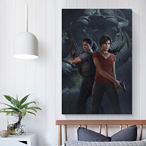 Póster de arte de anime de Uncharted The Lost Legacy Game Cool Art y arte de pared con impresión moderna de 40 x 60 cm