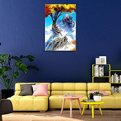 Póster de Horizonte Zero Dawn en lienzo y pared con impresión moderna para dormitorio familiar, 60 x 90 cm