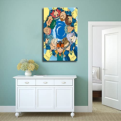 Póster de Inazuma Eleven 5 lienzos para decoración de pared, para sala de estar, dormitorio, 30 x 45 cm. Unframe: