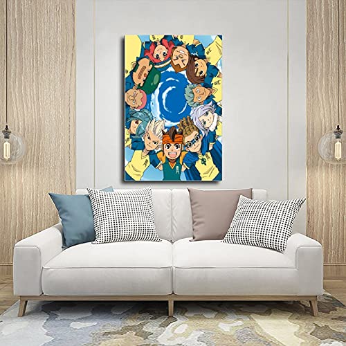 Póster de Inazuma Eleven 5 lienzos para decoración de pared, para sala de estar, dormitorio, 30 x 45 cm. Unframe: