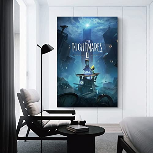 Póster de juego de anime, diseño de Little Nightmares Ii Steam Canvas Art Poster y arte de pared, diseño moderno de la familia, decoración del dormitorio de 20 x 30 pulgadas (50 x 75 cm)