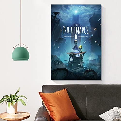 Póster de juego de anime, diseño de Little Nightmares Ii Steam Canvas Art Poster y arte de pared, diseño moderno de la familia, decoración del dormitorio de 20 x 30 pulgadas (50 x 75 cm)
