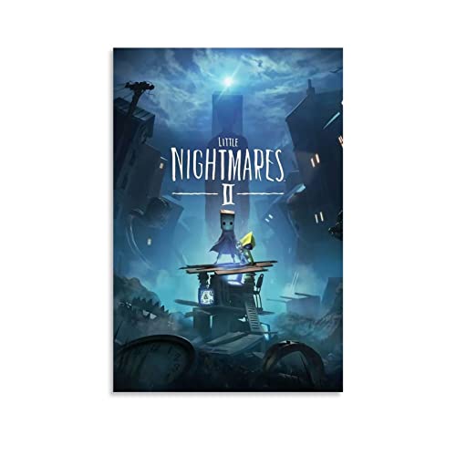 Póster de juego de anime, diseño de Little Nightmares Ii Steam Canvas Art Poster y arte de pared, diseño moderno de la familia, decoración del dormitorio de 20 x 30 pulgadas (50 x 75 cm)