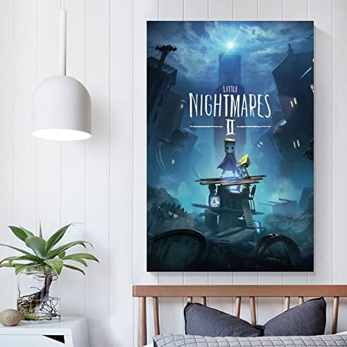 Póster de juego de anime, diseño de Little Nightmares Ii Steam Canvas Art Poster y arte de pared, diseño moderno de la familia, decoración del dormitorio de 20 x 30 pulgadas (50 x 75 cm)