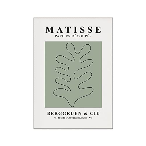 Póster de la galería abstracta de Henri Matisse, cuadros de pared modernos neutrales de arte medieval, lienzo sin marco A3 30x45cm