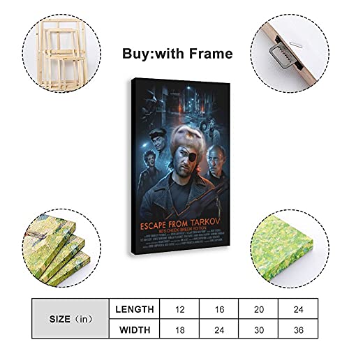 Póster de lienzo para pared de 8 unidades, diseño de Game Escape from Tarkov