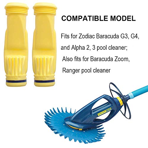 Poweka W69698 Diafragma de Limpiafondos Piscina Compatible con Zodiac Baracuda G3 G4 con Anillo de Retención W81600 (2 Piezas)