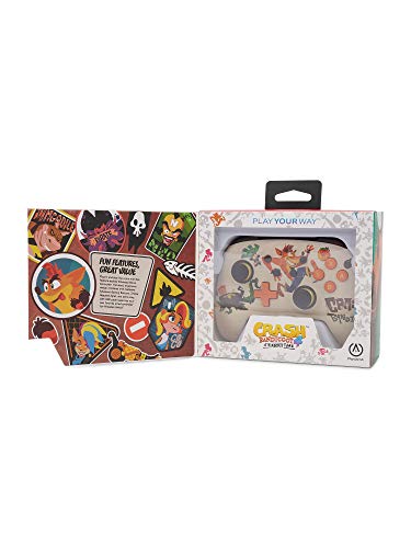 PowerA - Mando con cable para Nintendo Switch, diseño de Quantum Crash