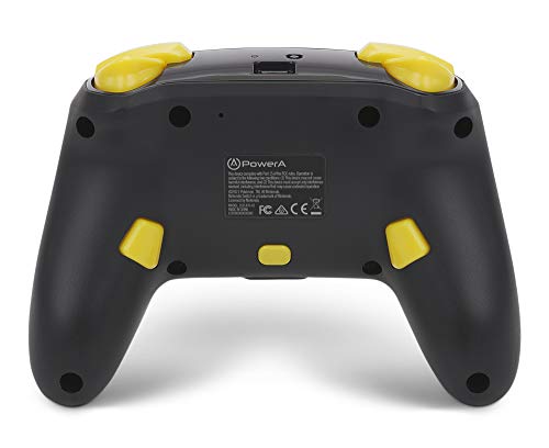 PowerA - Mando inalámbrico mejorado para Nintendo Switch y Nintendo Switch Lite, Bluetooth, diseño de Pikachu 025, recargable