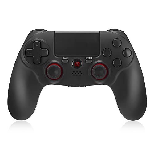 Powerextra Mando para PS4, Controlador Inalámbrico para PS4 Wireless Bluetooth Doble Shock 4 con Doble Vibración, Audio,Panel Táctil de Alta Precisión,Sensor Giroscópico de 6 Ejes,360 ​​° Joystick