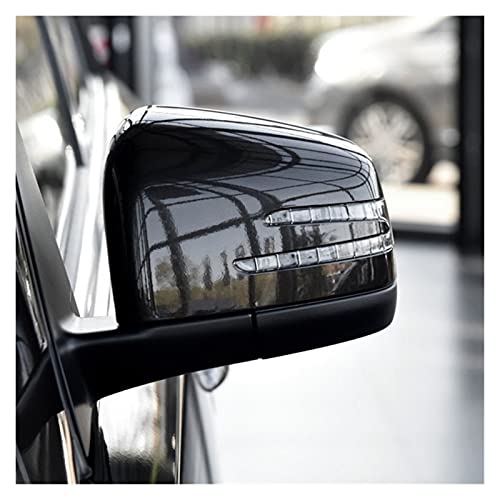PREPP Nuevo-Reemplace Black Retroview Espejo de la Cubierta de la Tapa de la Puerta del Espejo de la Puerta Lateral Ajuste para Mercedes Benz W463 W166 W164 M R G GL Gle Gls Clase (Color : Black)