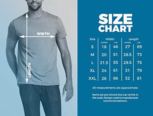 Print+Wear+Clothing - Camiseta Azurblau/Weiß Extra-Large