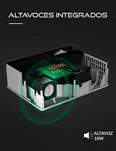 Proyector 4K, 8.800 Lúmenes, Muy Luminoso, Contraste 150.000:1 , Fullhd Nativo, Cine en Casa 200", USB Multimedia, Preparado para PS5, Xbox Series