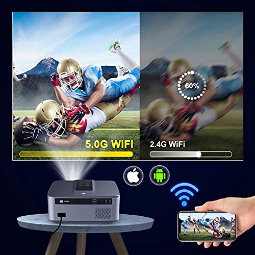 Proyector 4K WiFi Bluetooth Artlii Play3, Proyector Android TV10 340ANSI, 1080P Nativo,Asistente de Voz de Google,Soporte AC-3,Corrección Keystone 4D de ± 45 ° y Zoom