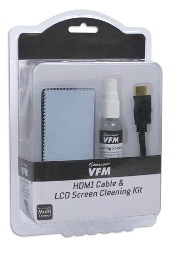 PS3 & XBOX 360 HDMI Cable & LCD Screen Cleaning Kit [Importación alemana]