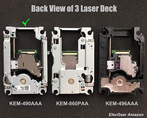 PS4 Lente láser de Repuesto KEM-490AAA con Lens Deck KES-490 - Laser Pieza de reparación de BLU Ray Unidad de Motor de módulo de Unidad de DVD con Cabeza óptica