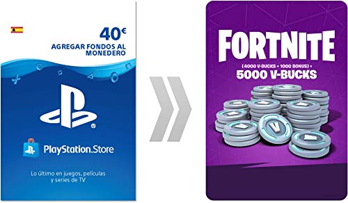 PSN Credito para Fortnite 5000 V-Bucks | Código de descarga PS4 - Cuenta española