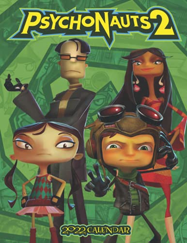 Psychonauts 2 Calendar 2022-2023: Psychonauts 2 Calendar 2022 - OFFICIAL Games calendar 2022 18 months- Planner Gifts boys girls kids and all Fans BIG SIZE 17''x11''(Kalendar Calendario Calendrier).