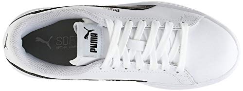 PUMA Smash v2 L, Zapatillas Bajas, para Unisex adulto, Blanco (Puma White-Puma Black), 42 EU