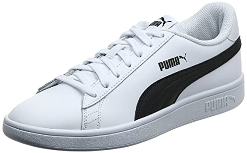 PUMA Smash v2 L, Zapatillas Bajas, para Unisex adulto, Blanco (Puma White-Puma Black), 42 EU