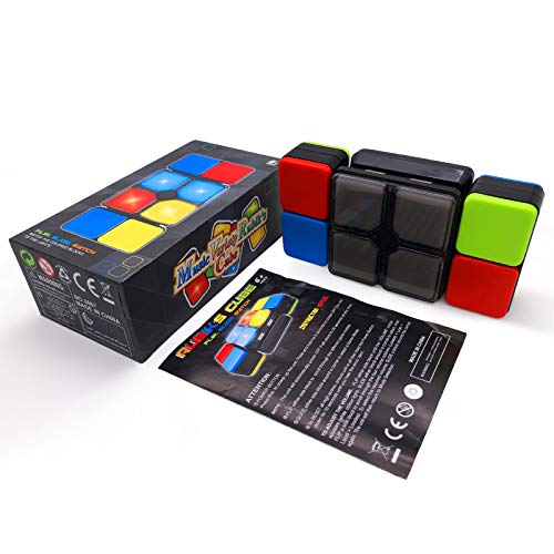 Pup Go Cubo mágico electrónico con música y luces coloridas, juego de rompecabezas cumpleaños, juegos de mesa familiares，consola portatil，game boy viaje juguetes educativos para niños de 6 a 12 años