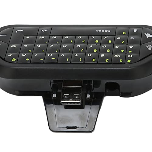 PUSOKEI Mini Teclado Inalámbrico, Mini Teclado Inalámbrico de Mano con Botones Firmes para Escribir, Enviar Mensajes de Texto, Correo Electrónico, Ingresar Códigos para Xbox para Uno, 38 Teclas